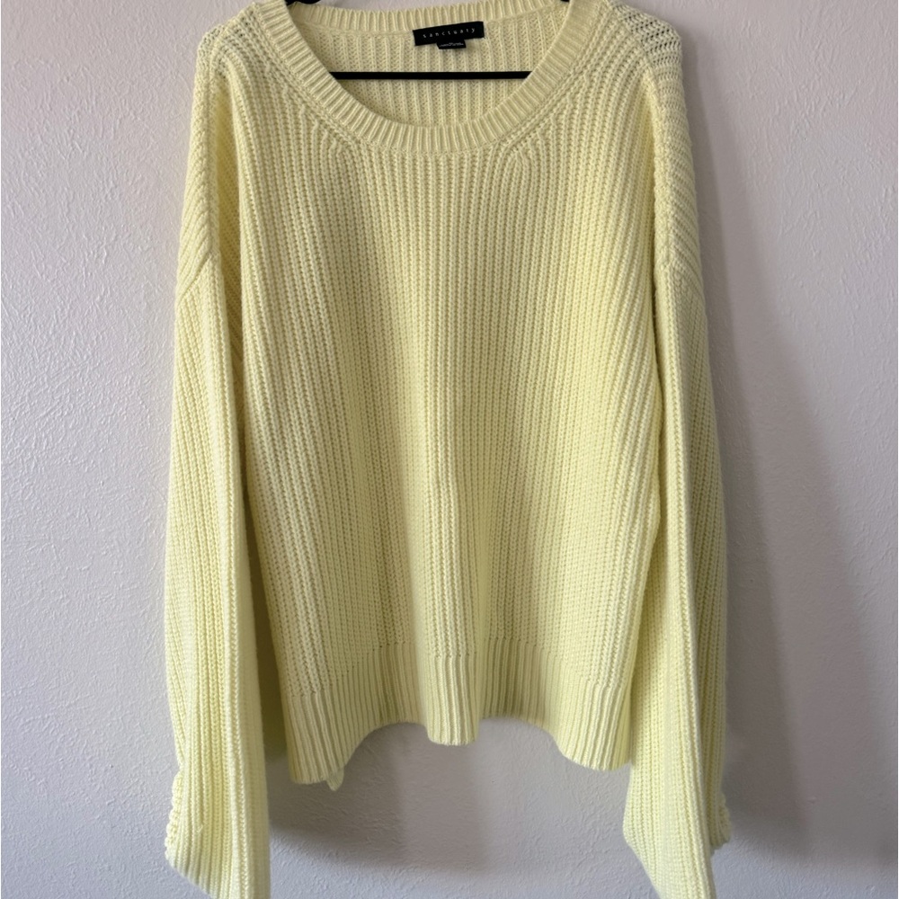 SANCTUARY YELLOW KNIT SWEATER